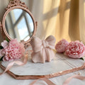 Bow Candle | Coquette Candle Gift | Ribbon Candle | Bow Shaped Soy Candle | Birthday Gift Her | Wedding Favour Candle | Aesthetic Gift