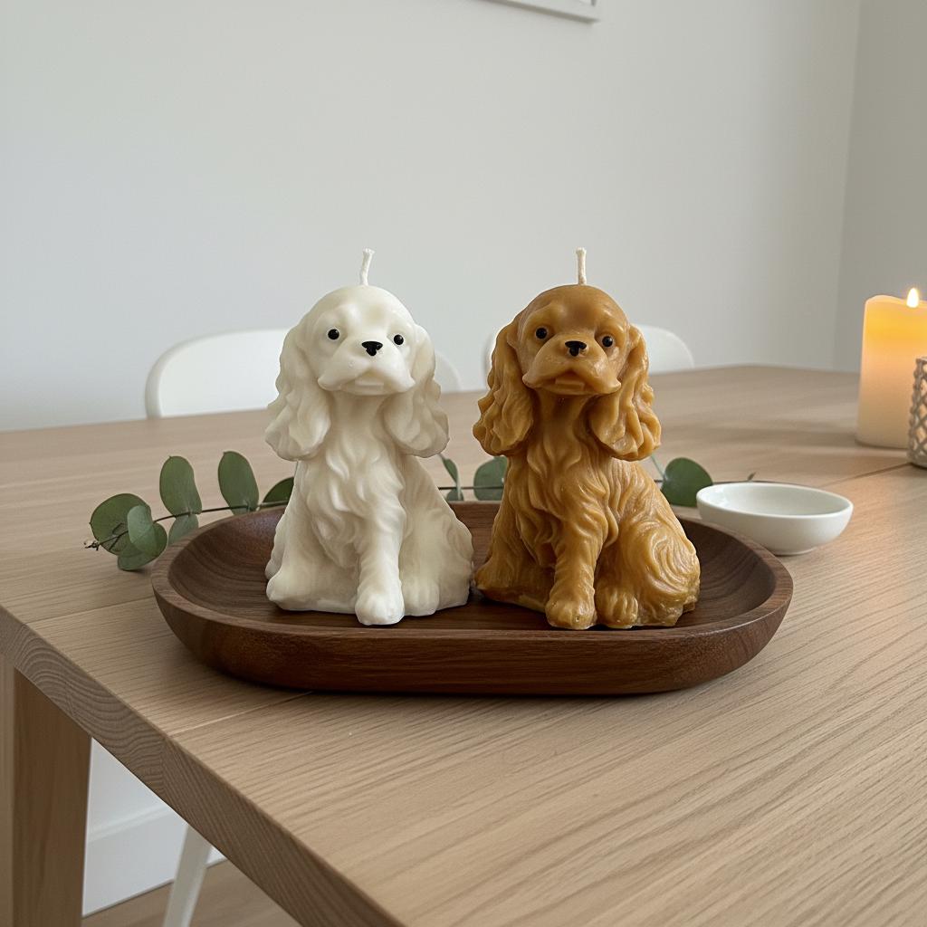 Cocker Spaniel Candle | Handmade Spaniel Gift | Sculptural Soy Candle | Cocker Spaniel Mum Gift