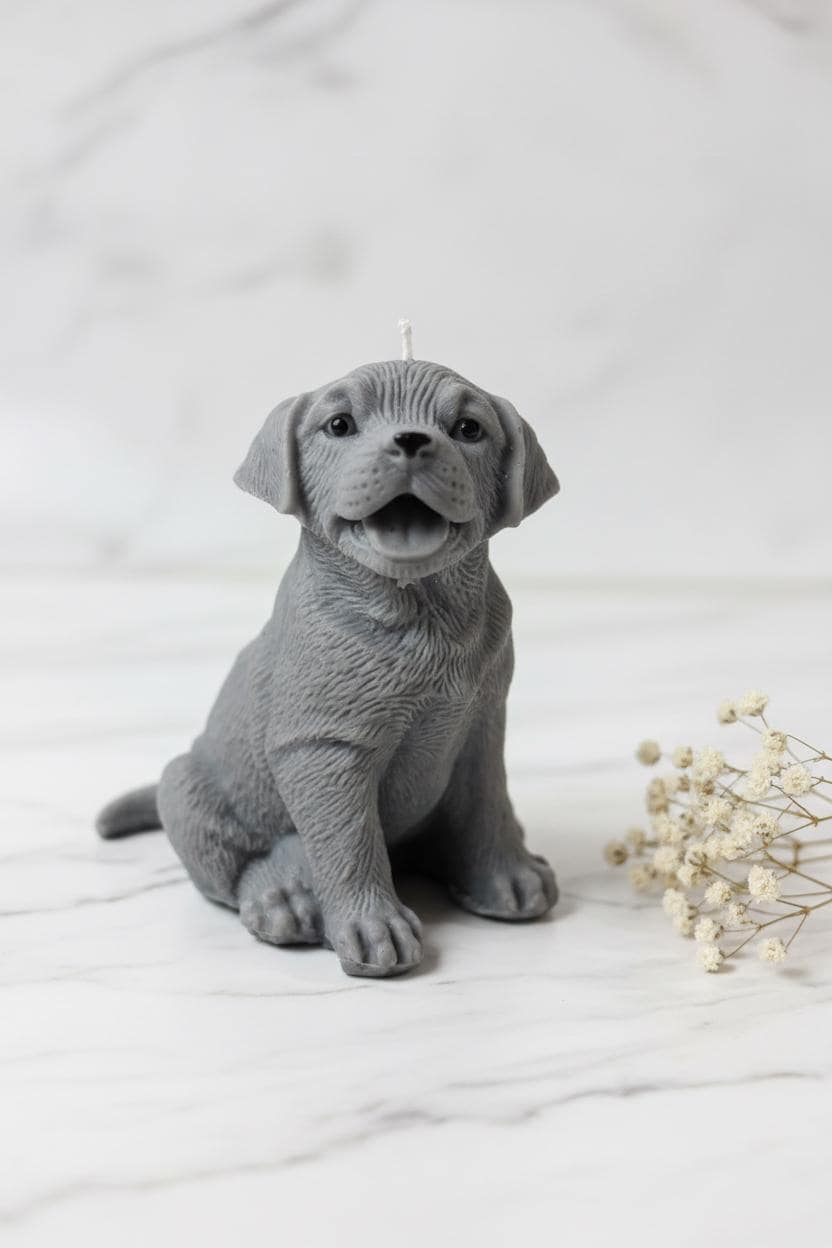Labrador Candle | Handmade Lab Gift | Sculptural Soy Candle | Labrador Mum Retriever Gift