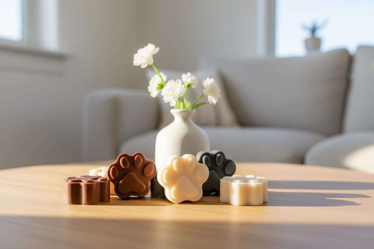 Paw Print Wax Melts | Dog Lover Gift | Handmade Soy Wax Melts UK | Dog Wax Melt Gift Set