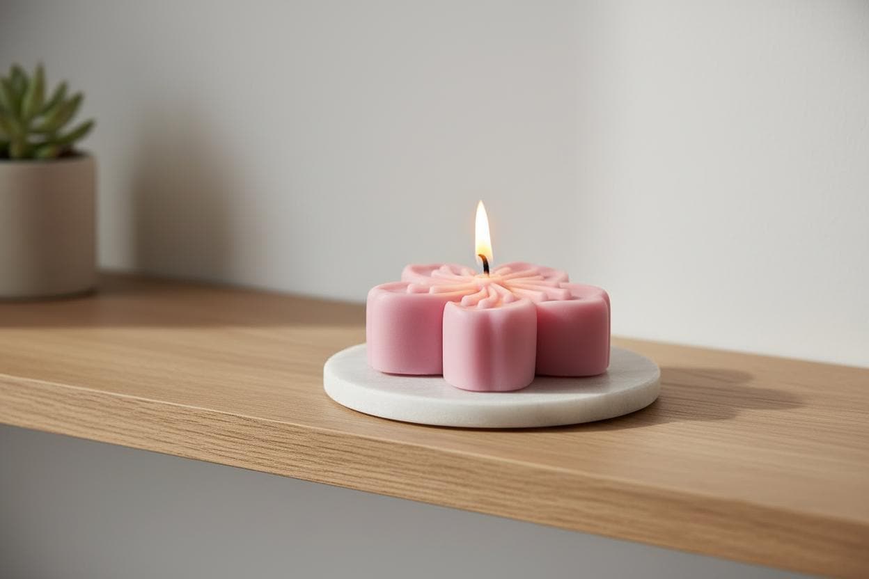 Flower Candle Gift | Floral Candle Gift | Flower Shaped Candle | Sakura Candle Gift | Mothers Day Candle | Blossom Candle Gift | Floral Gift