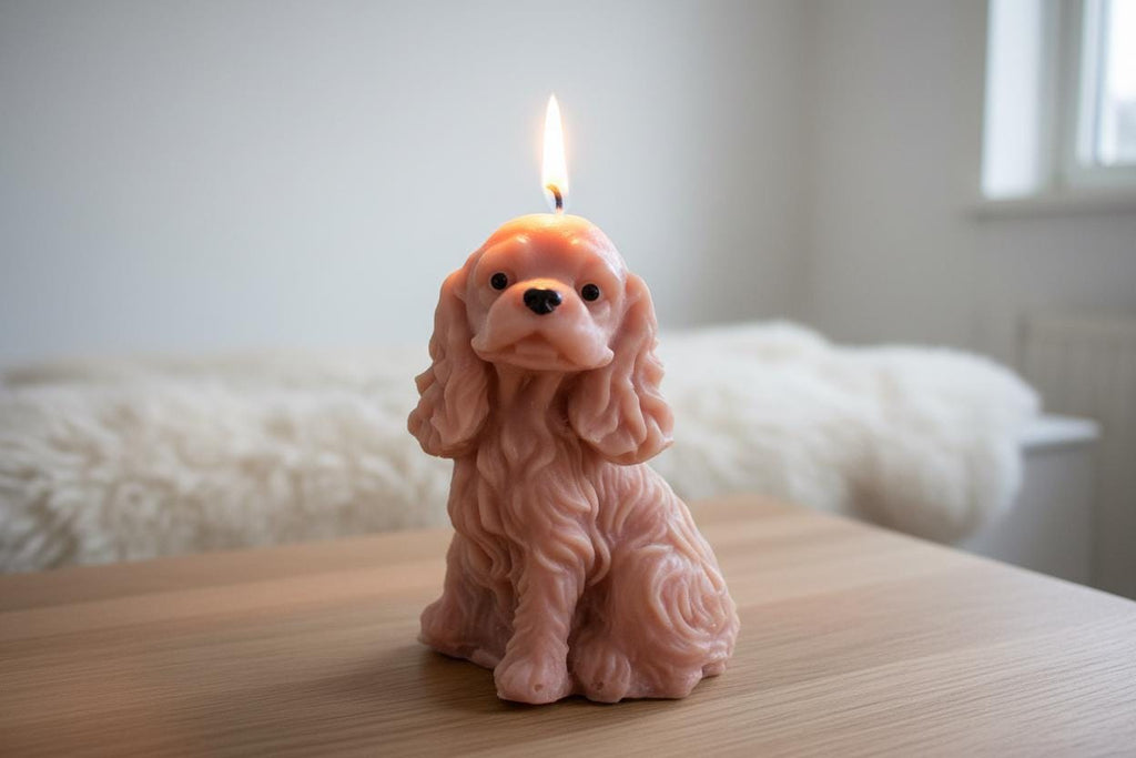 Cocker Spaniel Candle | Handmade Spaniel Gift | Sculptural Soy Candle | Cocker Spaniel Mum Gift