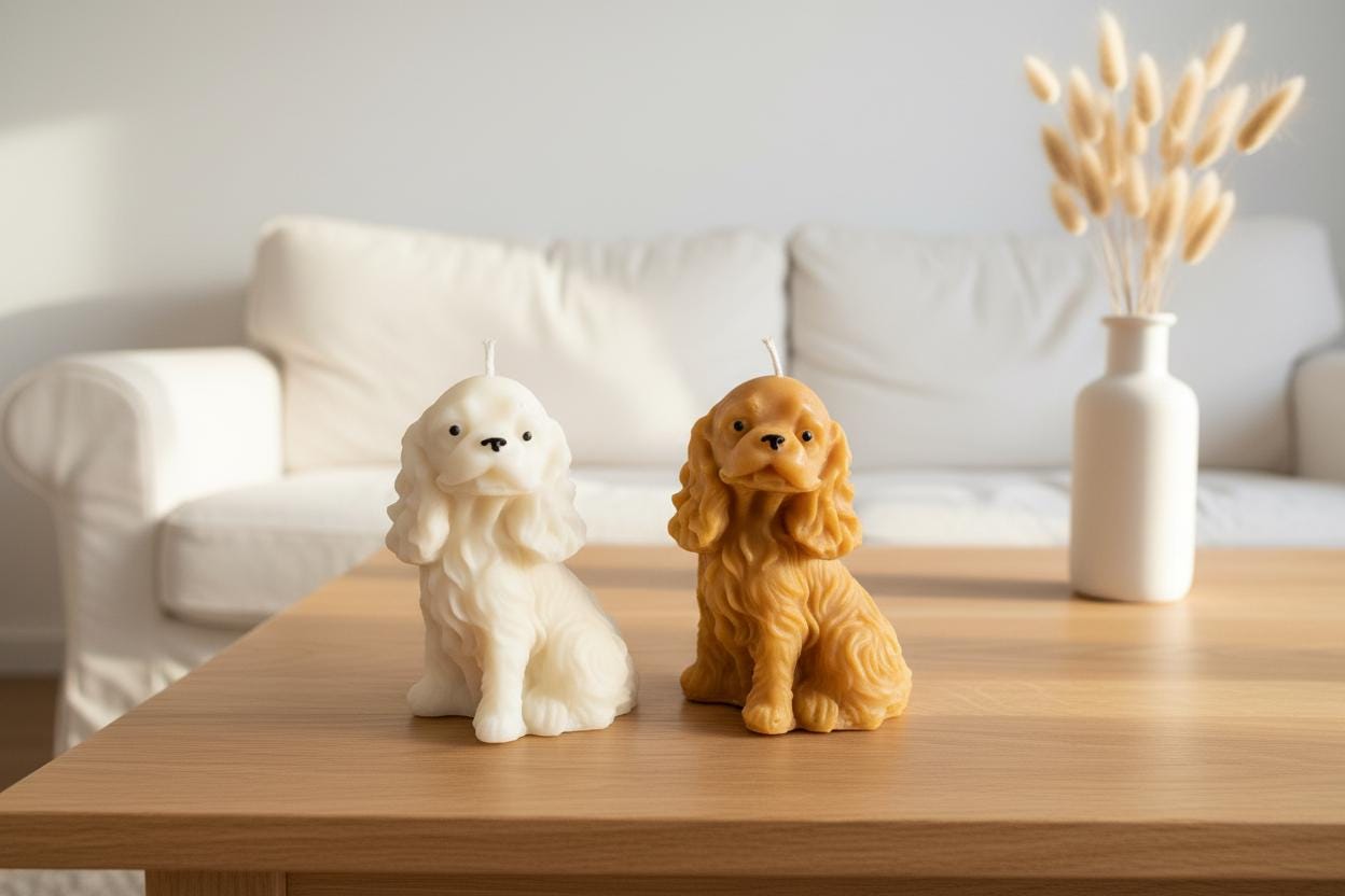 Cocker Spaniel Candle | Handmade Spaniel Gift | Sculptural Soy Candle | Cocker Spaniel Mum Gift