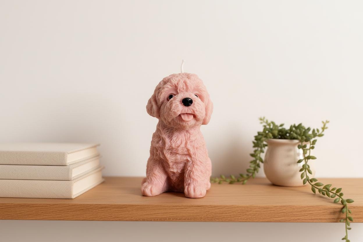 Cockapoo Candle | Cavapoo Goldendoodle Gift | Handmade Doodle Dog Soy Candle | Cockapoo Gift