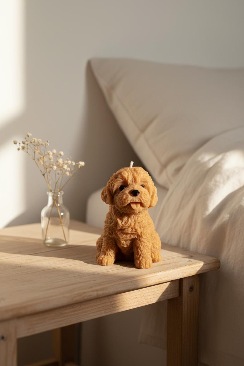 Cockapoo Candle | Cavapoo Goldendoodle Gift | Handmade Doodle Dog Soy Candle | Cockapoo Gift