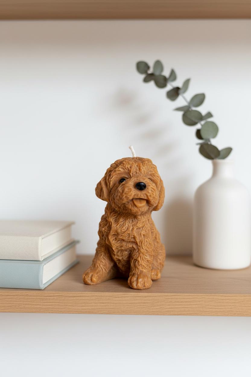 Cockapoo Candle | Cavapoo Goldendoodle Gift | Handmade Doodle Dog Soy Candle | Cockapoo Gift