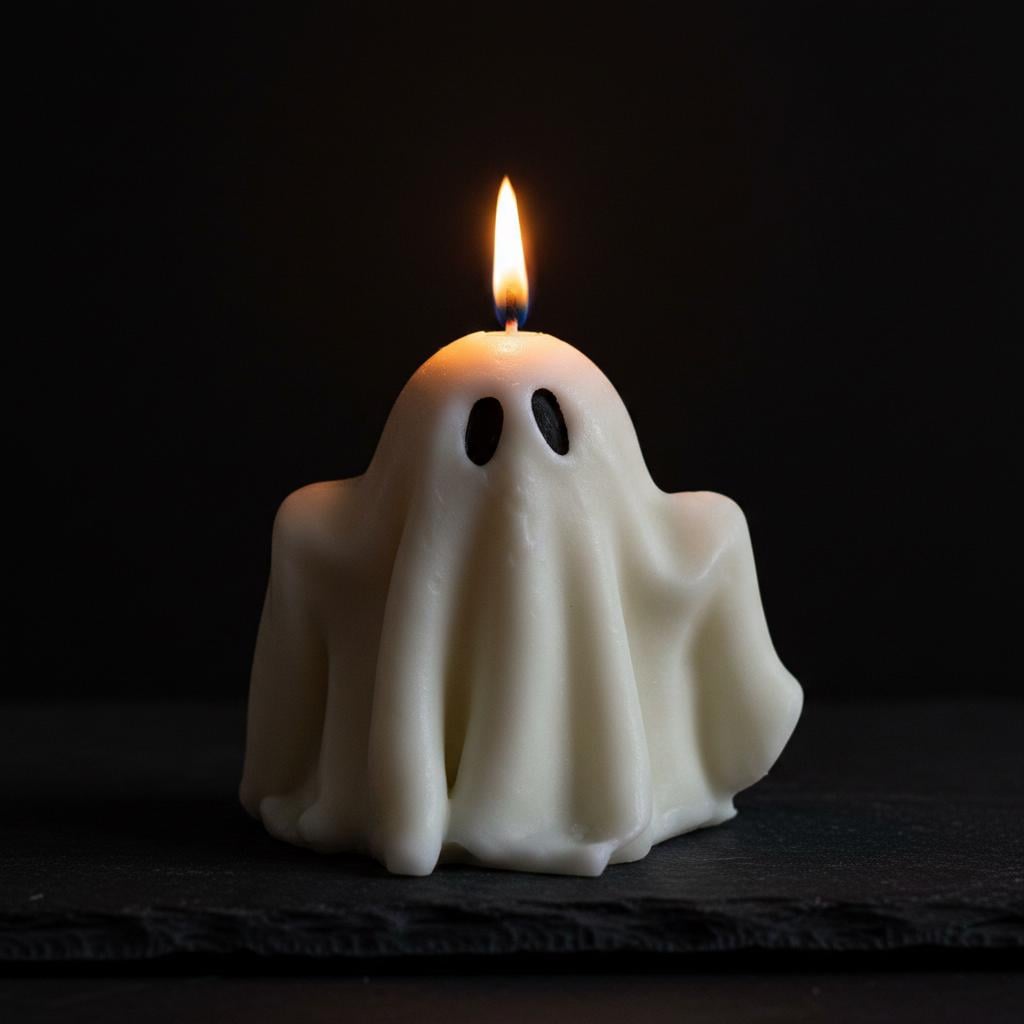 Ghost Candle | Handmade Soy Halloween Candle | Spooky Autumn Decor | Cute Ghost Gift UK