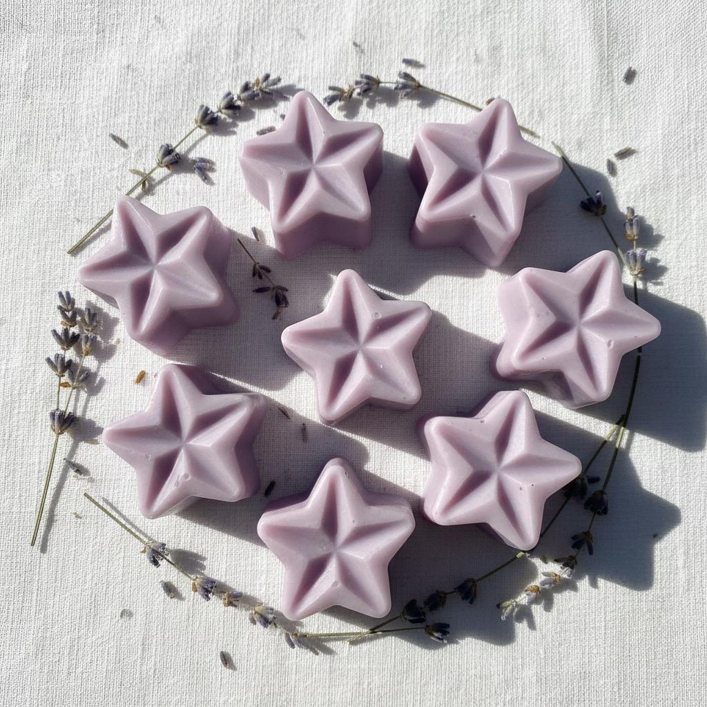 Lavender Soy Wax Melts | Highly Scented Vegan Wax Melts | Hand Poured Lilac Wax Melt Pack | Home Fragrance Gift UK | Pack of 5