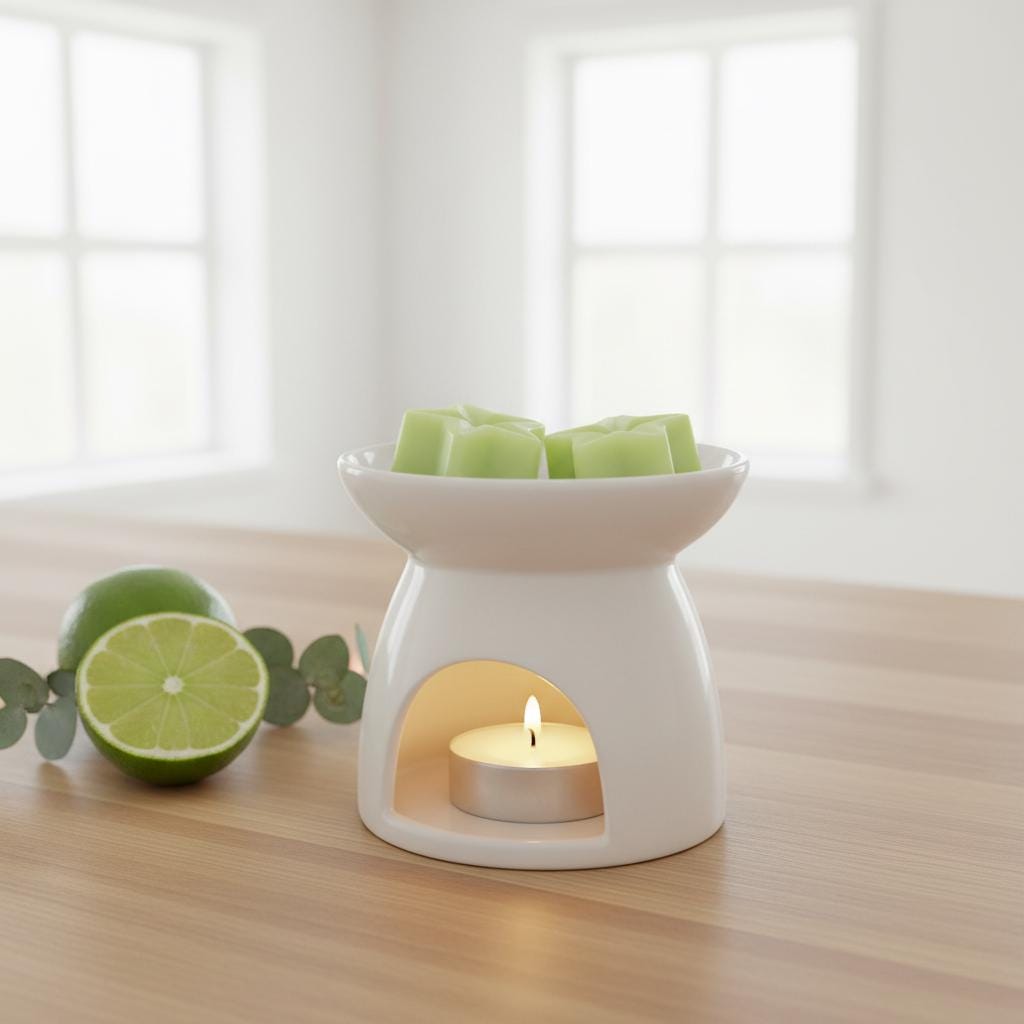 Coconut & Lime Soy Wax Melts | Highly Scented Tropical Vegan Wax Melts | Lime Green Star Wax Melt Pack | Home Fragrance UK | Pack of 5