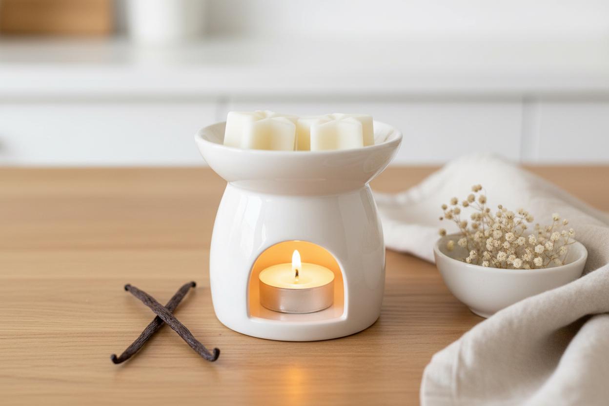 Vanilla Soy Wax Melts | Highly Scented Luxury Vegan Wax Melts | Cream Star Wax Melt Pack | Home Fragrance Gift UK | Pack of 5