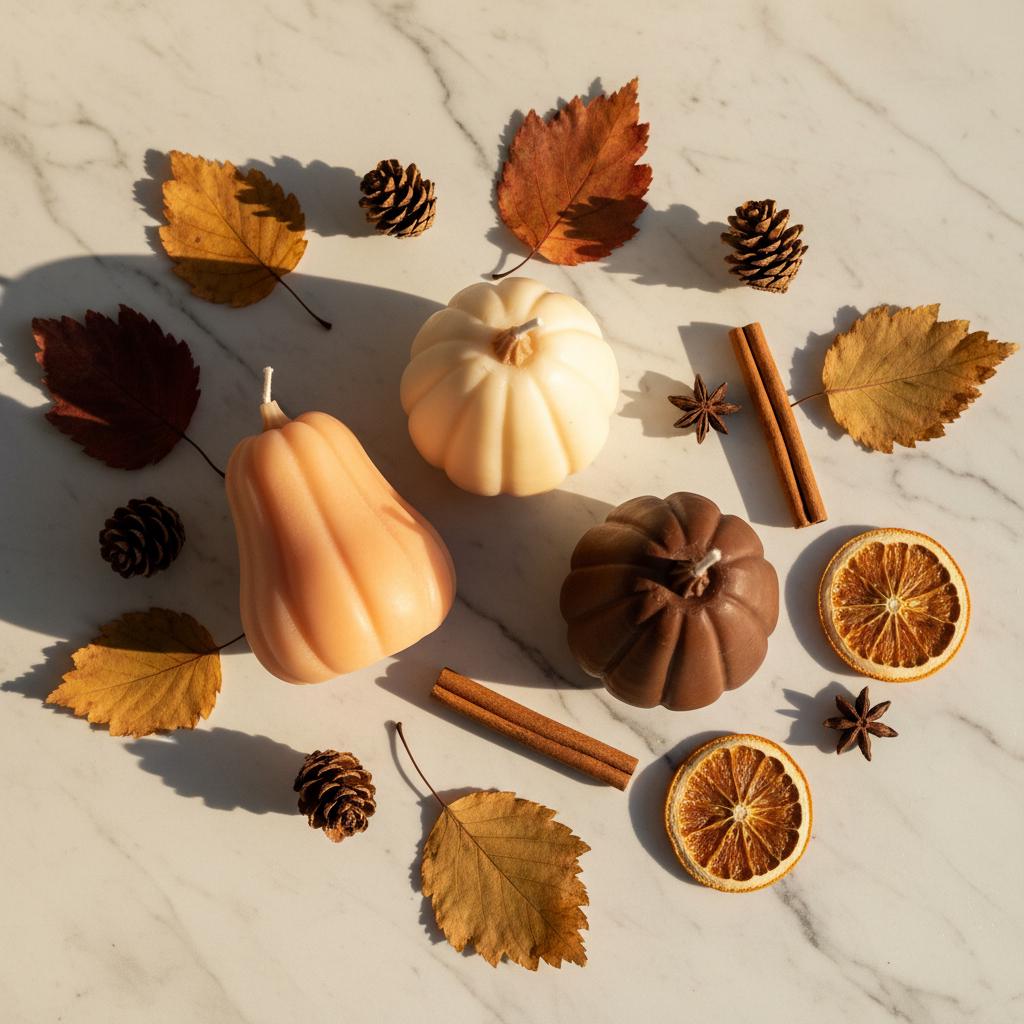 Pumpkin Candle | Handmade Soy Wax Candle | Autumn Decor | Halloween Pumpkin Gift | Vegan UK Made